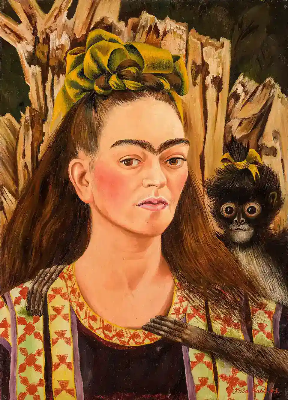 Self portrait with Monkey